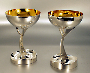 Sterling silver wine cups